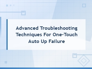 Electrical Diagnosis: Advanced One-Touch Auto Up Troubleshooting